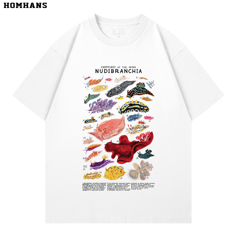 裸鳃目软体动物海蛞蝓海兔短袖T