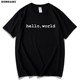 world短袖 农程序员编程hello t恤 geek极客男黑客码 红韩春夏新款