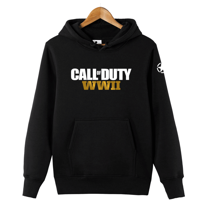红韩使命召唤二战衣服 套头连帽卫衣游戏周边Call of Duty: WWII