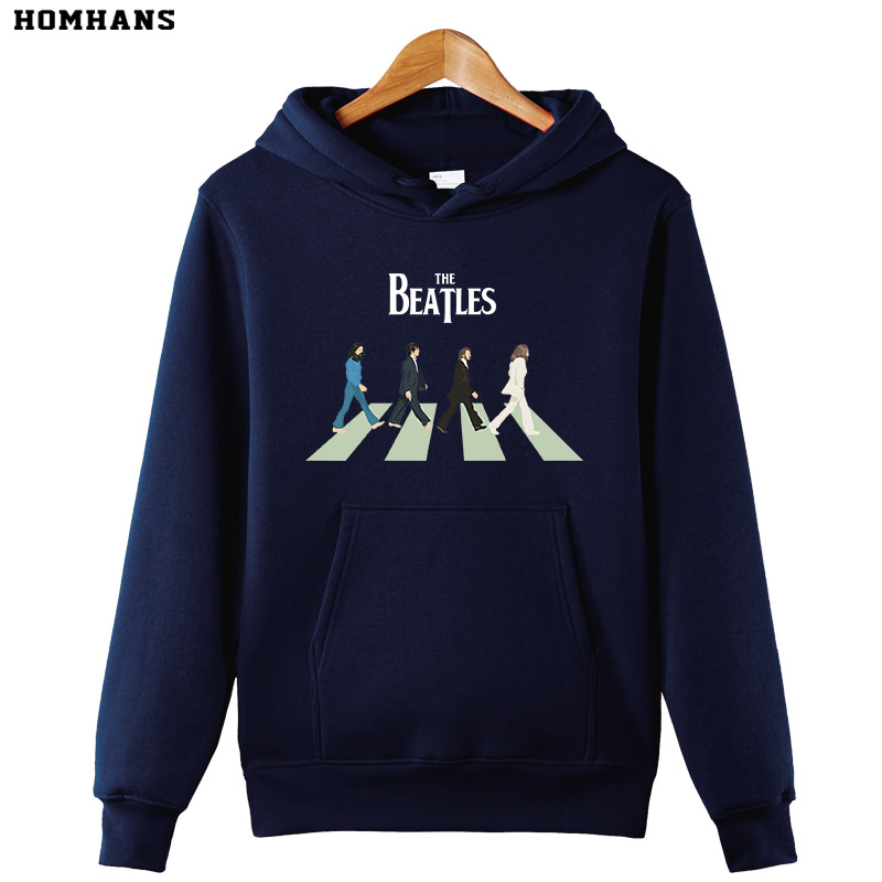 披头士甲壳虫乐队欧码摇滚卫衣