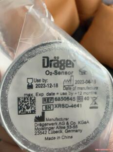 德尔格麻醉机氧电池原装全新(议价商品）