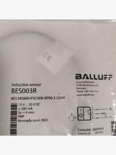 巴鲁夫BES003R，BES M08MI-PSC40B-BP(议价商品）