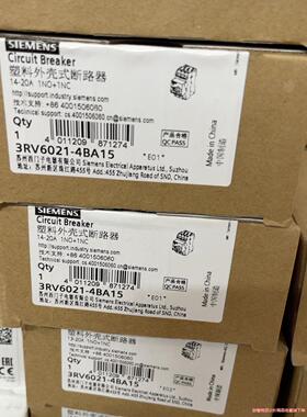 西门子马达断路器    3RV6021-4BA10 3RV6议价商品