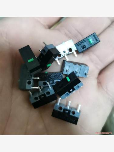 HUANO华诺鼠标微动开关按键  黑壳绿点 全新(议价商品）