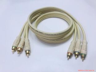 美国怪兽Home Series系列3RCA镀金色差分量视频线议价商品