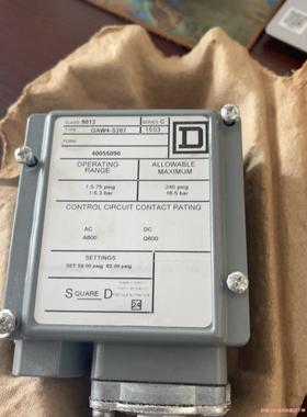 SQUARE_D压力开关9012 GAW4-S207 全新原(议价商品）