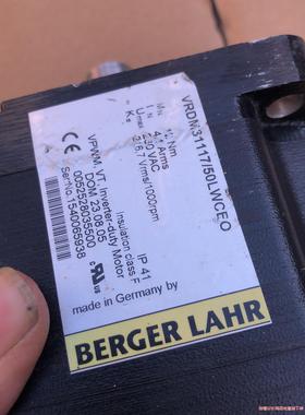 德国百格拉伺服电机 VRDM31117/50LWCEO，1台(议价商品）