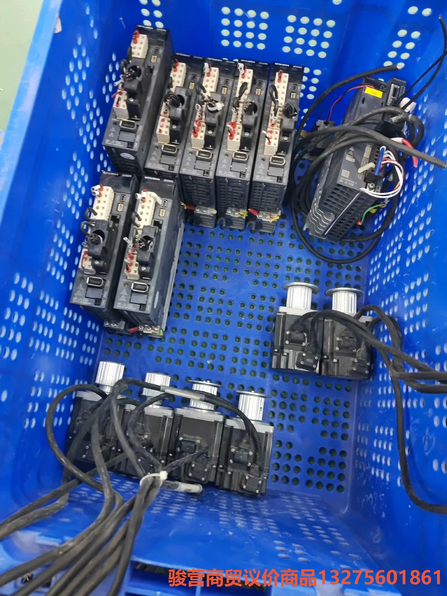 三菱200W伺服电机，驱动MR-j3-20A，电机HF-KP骏营商贸—议价