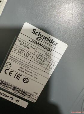 施耐德伺服驱动器 LXM26DU15M3X，1.5千瓦，实物(议价商品）