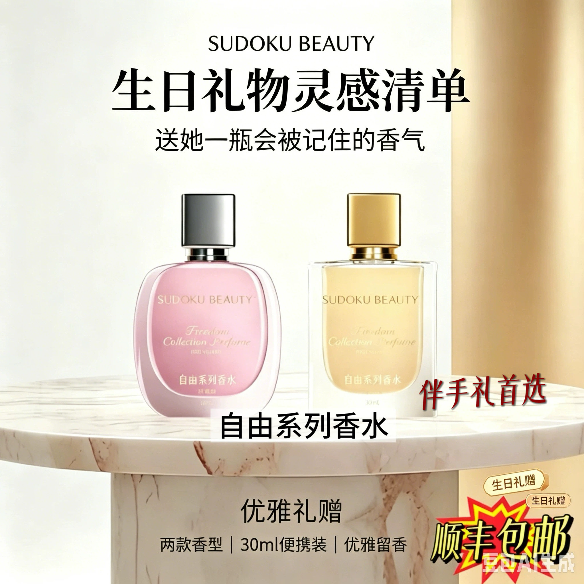 SUDOKU自由系列香水持久淡香男女