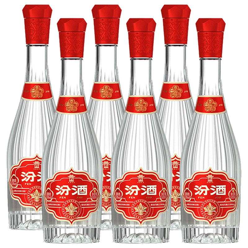 汾酒53度献礼版玻汾500ml*6白酒