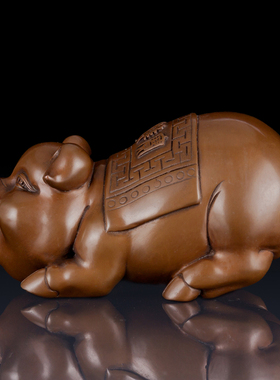 铜紫铜招财金猪家居饰品工艺品铜猪生肖猪客厅摆件猪生日礼物