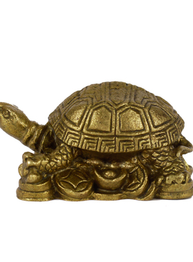 纯黄铜乌龟摆件金钱龟工艺品铜龟客厅家居装饰品铜长寿龟礼品摆件