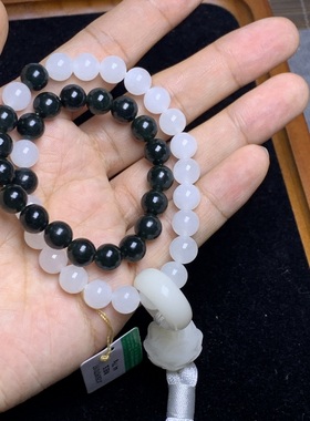 【专柜正品】和田玉一念之间手持手链温润细腻配送证书44.79克