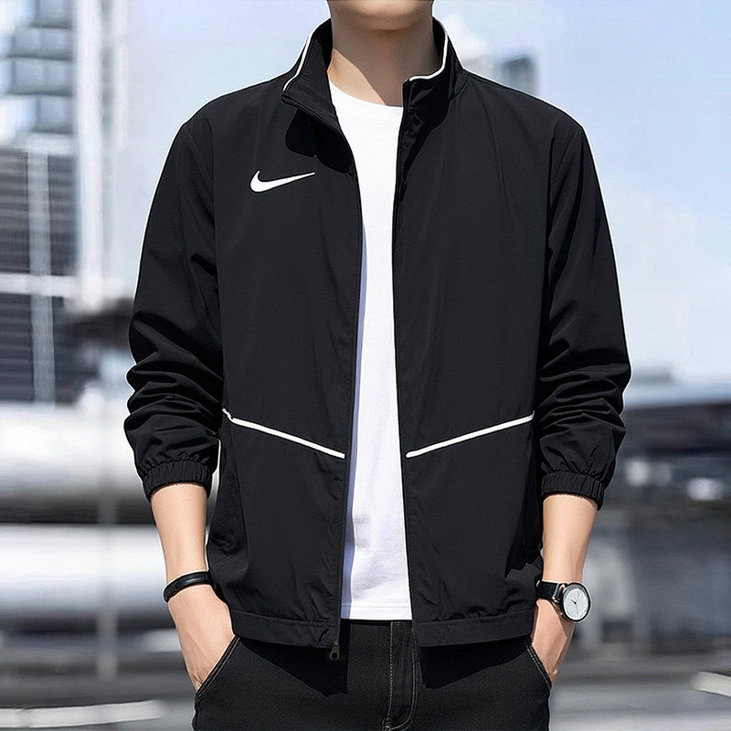NIKE耐克男装夹克外套2026夏季新款运动服装宽松跑步透气风衣梭织
