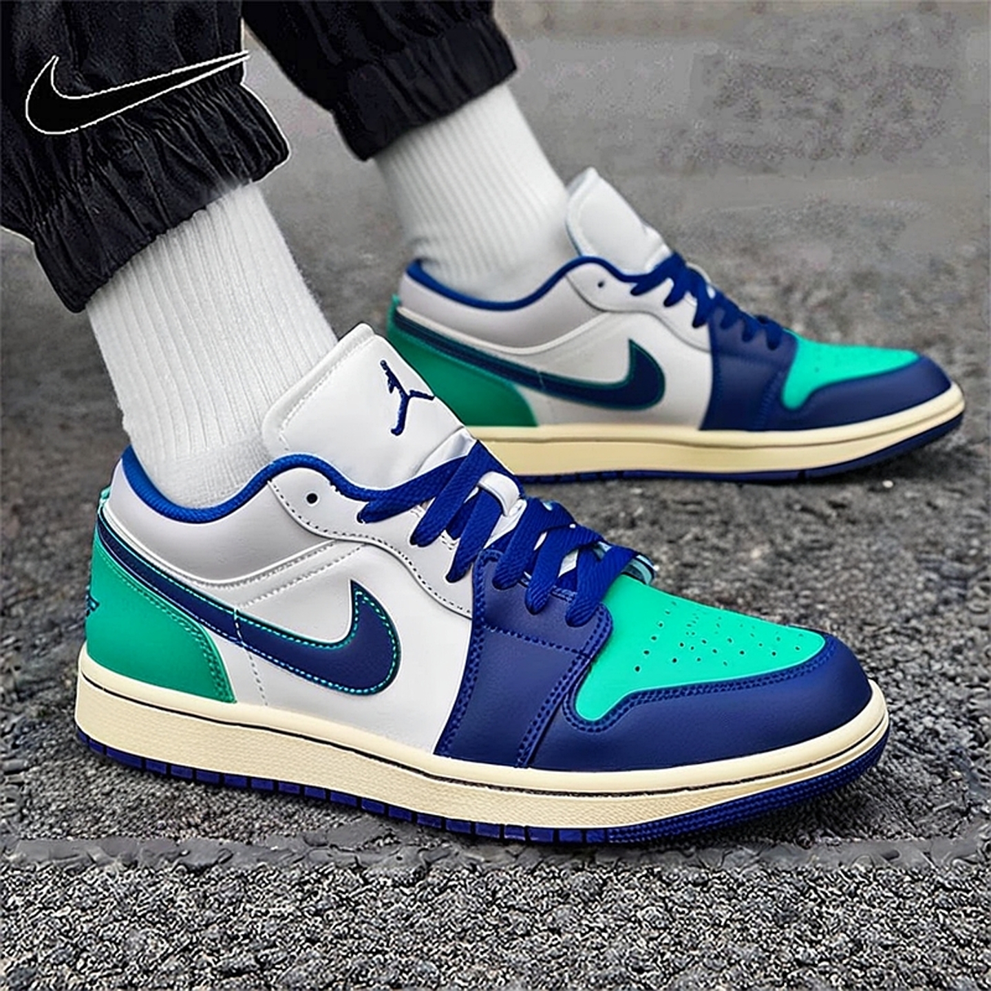 Nike耐克男鞋Air Jordan 1 AJ1低帮复古休闲板鞋篮球鞋553558-147