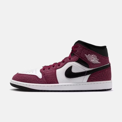 耐克男AJ红色中帮休闲鞋26新款AIR JORDAN 1 MID SE运动鞋IQ5493