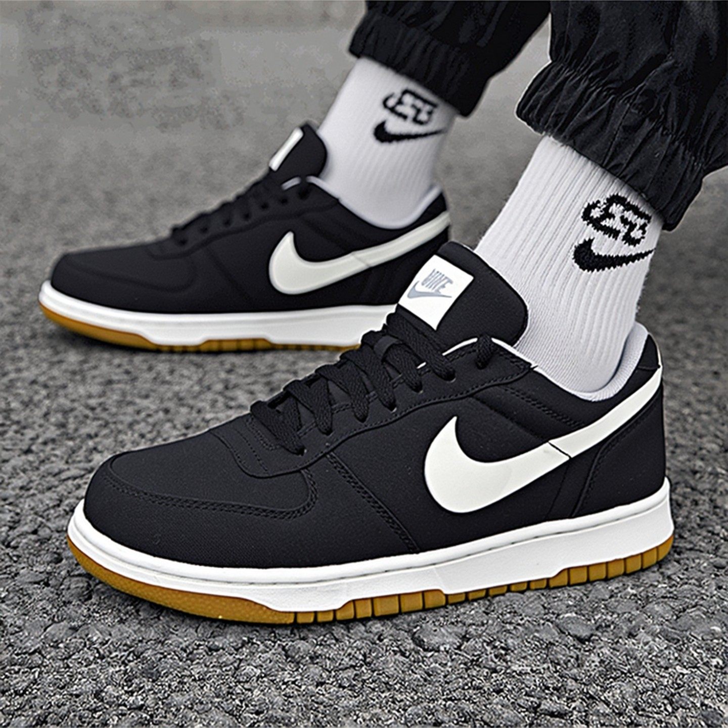 NIKE耐克男鞋黑色板鞋LOW LUX低帮复古休闲鞋运动鞋854166-003,运动鞋new,运动休闲鞋,淘宝优惠券,粉丝福利购,淘宝优惠卷