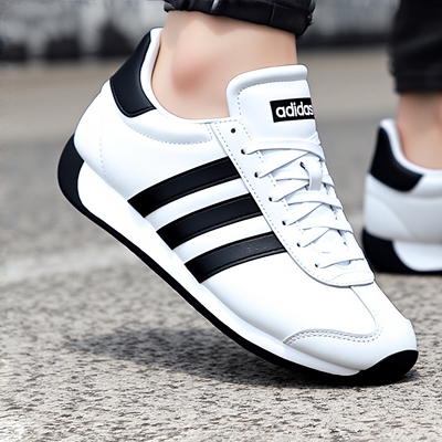 Adidas阿迪达斯男鞋低帮白色休闲鞋26春新款运动鞋跑步鞋JR4615