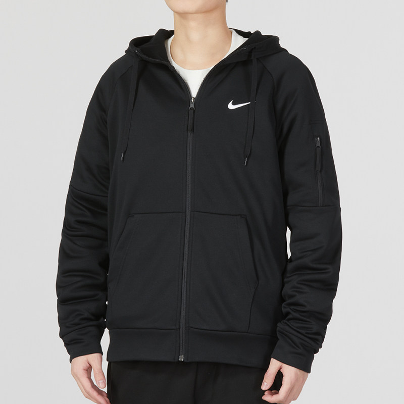 Nike耐克男款连帽外套2026夏季新款Therma-FIT技术针织夹克DQ4831
