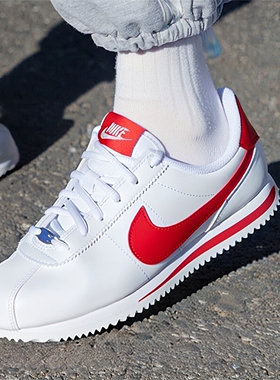 NIKE耐克官方女鞋冬季新款CORTEZ复古运动鞋透气白色休闲鞋跑步鞋