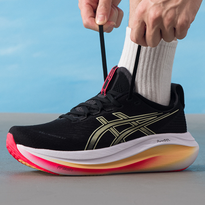 亚瑟士（asics）跑步鞋男鞋25秋季新款GEL-NIMBUS 27网面透气减震