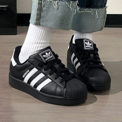 阿迪达斯2025新款官方正品三叶草贝壳头板鞋男女鞋复古透气休闲鞋