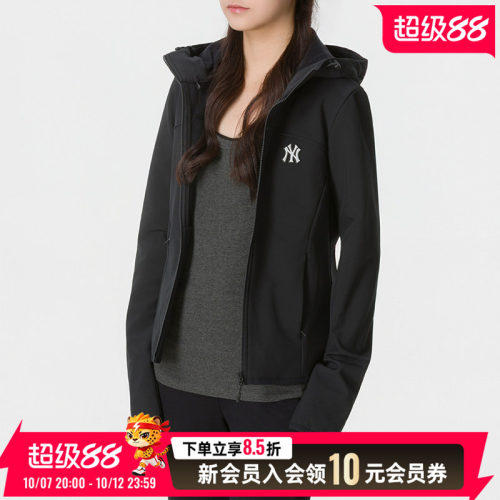 MLB女装夹克外套正品2026秋季风衣休闲户外运动服3FWJB0466-50BKS