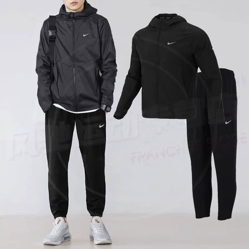 Nike, куртка с капюшоном, штаны, весенний спортивный спортивный костюм