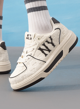 MLB美职棒男鞋女鞋厚底休闲鞋26春季新款低帮运动鞋板鞋3ASXM066N
