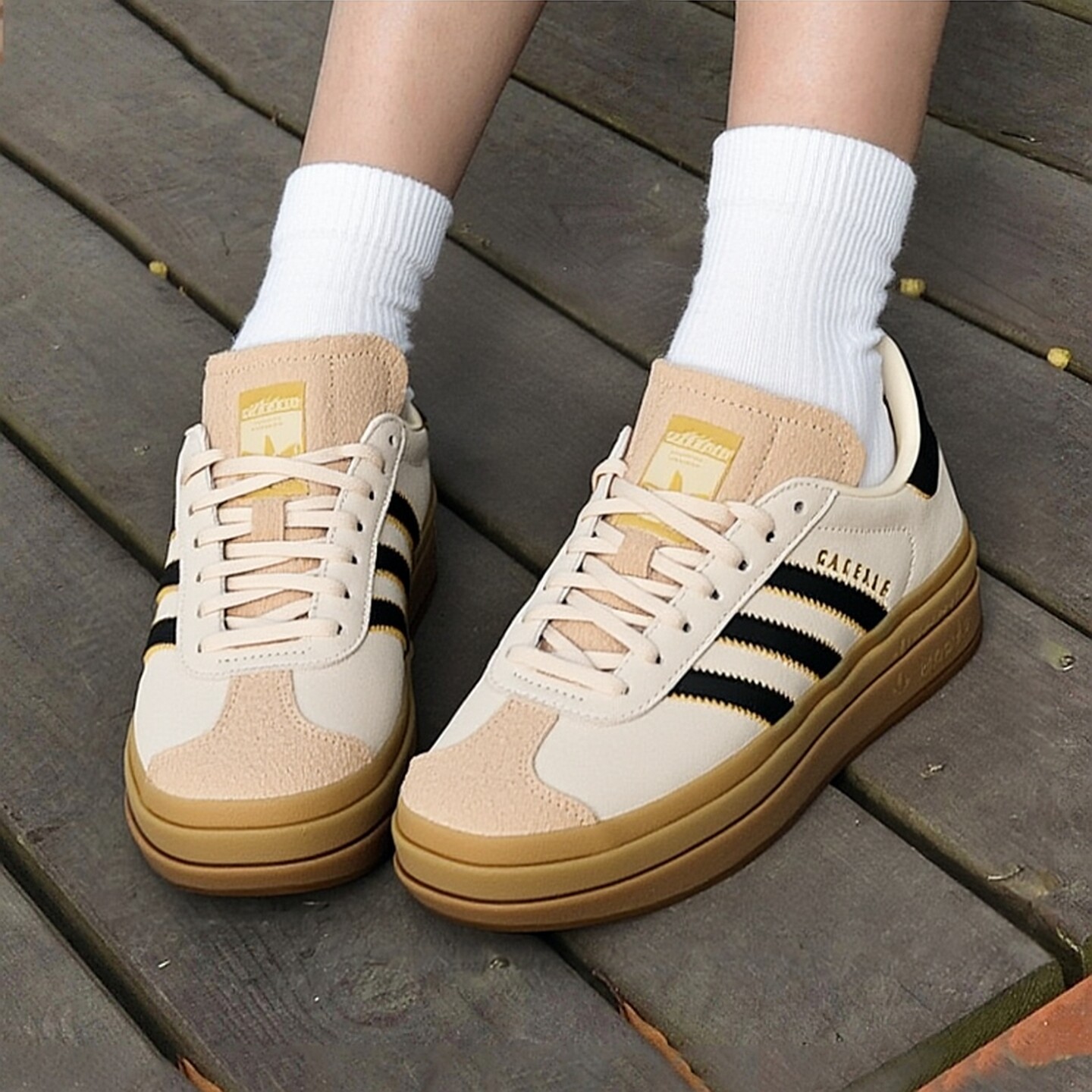 阿迪达斯正品三叶草女鞋厚底休闲鞋2026新款滑板鞋德训鞋JS3892