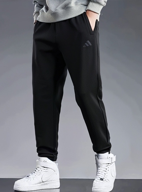 阿迪达斯男裤2025冬季新款运动裤MH LW KNPNT休闲时尚长裤KB9131