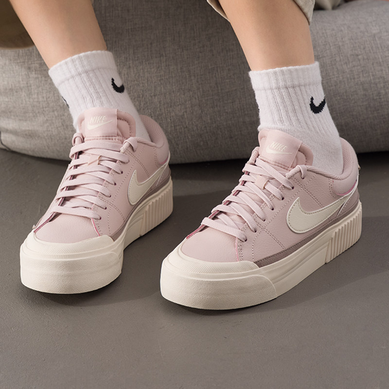 耐克（NIKE）女鞋 新款秋冬运动鞋COURT厚底板鞋耐磨轻便时尚低帮,运动鞋new,运动休闲鞋,淘宝优惠券,粉丝福利购,淘宝优惠卷