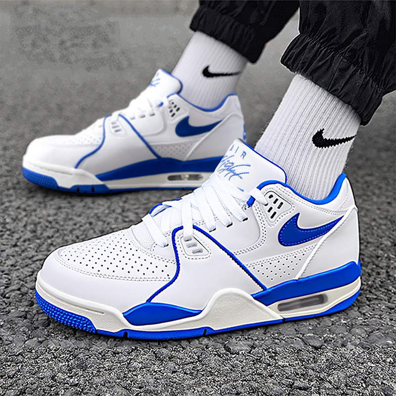 耐克男鞋篮球鞋25新款Nike Air 缓震气垫滑板鞋白色运动鞋FZ3045