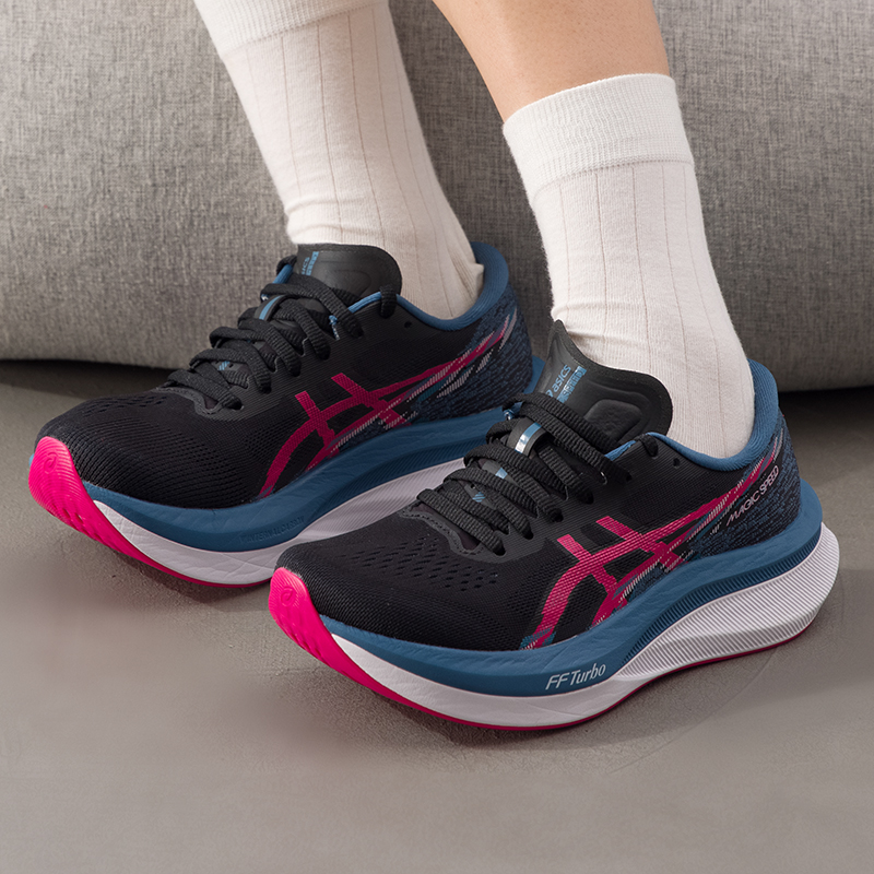 ASICS亚瑟士竞速跑鞋女鞋25新款低帮跑步鞋健身运动鞋1012B676
