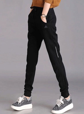 阿迪达斯官网运动裤女裤2025冬季收口长裤休闲裤宽松裤子CW5773