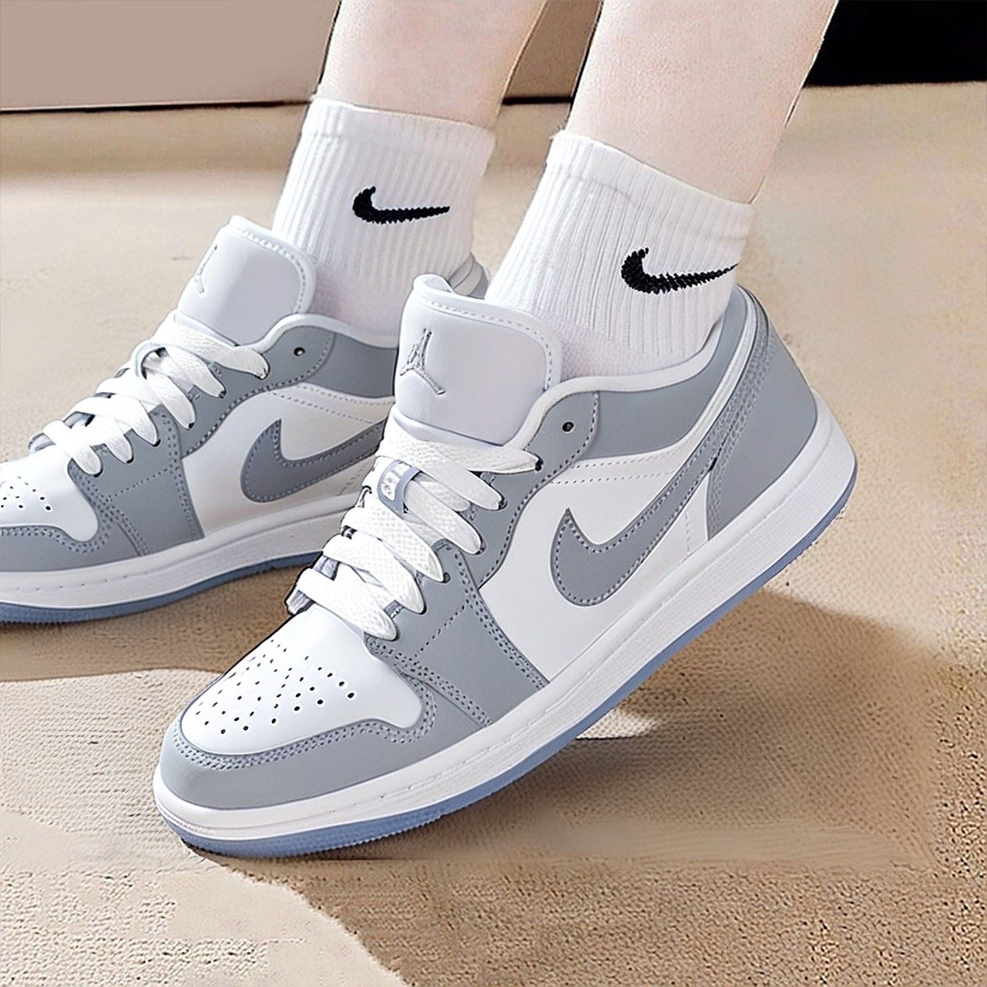 NIKE耐克板鞋女鞋运动鞋低帮耐磨篮球鞋厚底大勾休闲鞋DC0774-105,运动鞋new,运动休闲鞋,淘宝优惠券,粉丝福利购,淘宝优惠卷