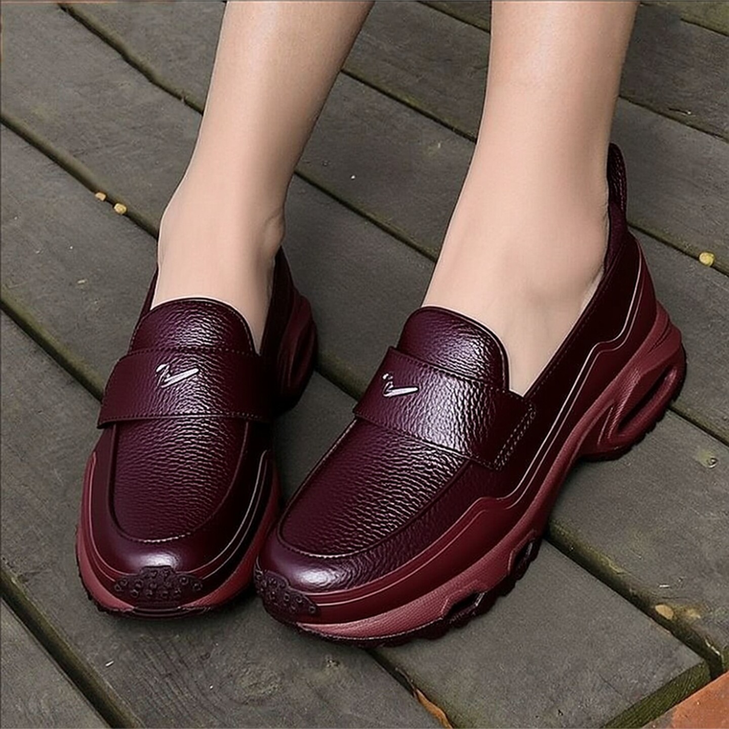 NIKE耐克女鞋厚底浅口乐福鞋25新款运动鞋Air Max休闲鞋IM8814