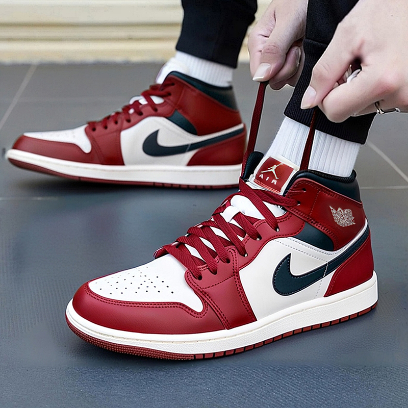 NIKE耐克男鞋红中帮休闲鞋板鞋25冬新款运动鞋场下篮球鞋DQ8426