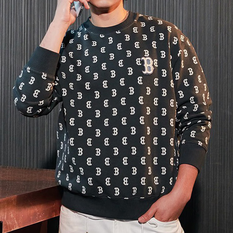 美职棒MLB官网 潮流印花卫衣男女情侣满标运动休闲上衣3AMTM0334