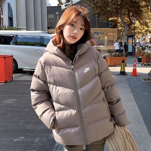 NIKE耐克羽绒服女款排骨外套正品冬季保暖衣服户外运动服HQ7791