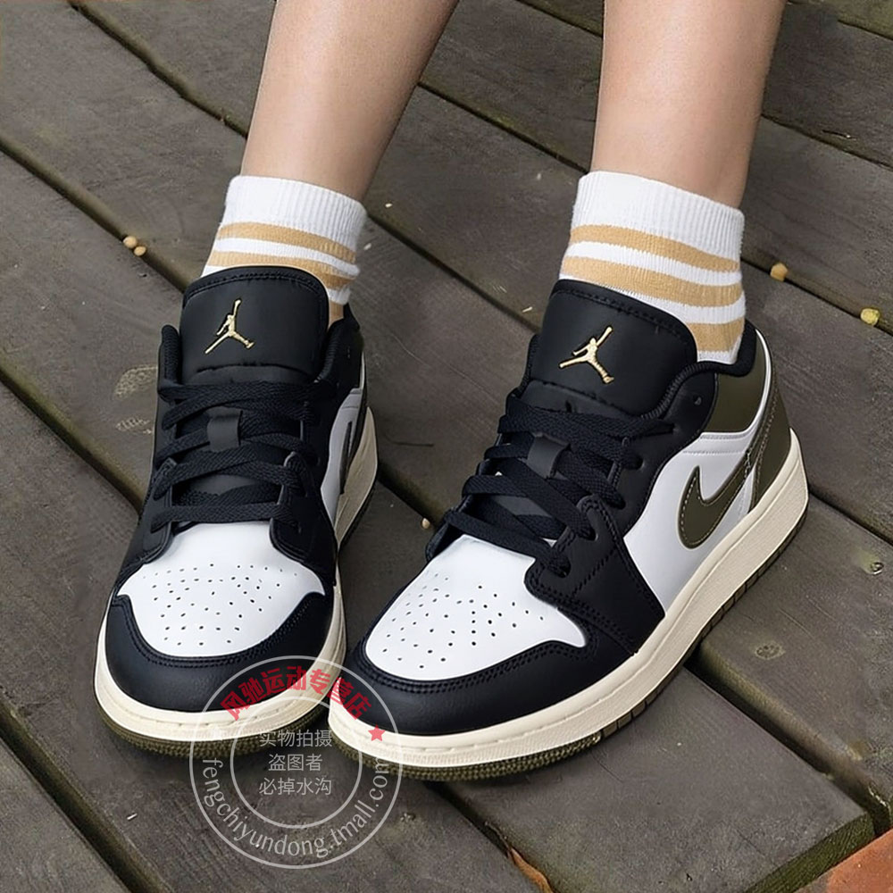 NIKE耐克官方正品女鞋aj1新款低帮轻便透气休闲板鞋运动鞋553560