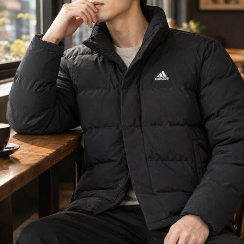 adidas阿迪达斯男装冬季保暖羽绒服立领厚外套休闲棉羽上衣HG8700