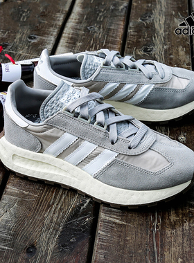 三叶草运动鞋男阿迪达斯官网旗舰元祖灰色boost休闲鞋跑步鞋女