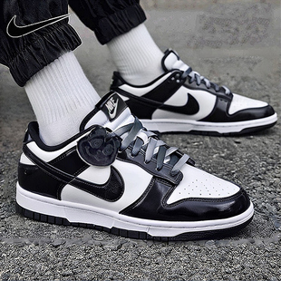 25新款 LOW 黑白熊猫休闲鞋 DUNK HQ1965 运动鞋 NIKE耐克男子滑板鞋