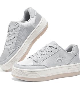 斯凯奇2026新款夏季女鞋板鞋透气休闲鞋厚底帆布鞋平底鞋177770