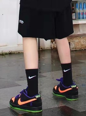 耐克官方中筒训练袜黑色3双Dri-Fit运动支撑舒适柔软SX7676