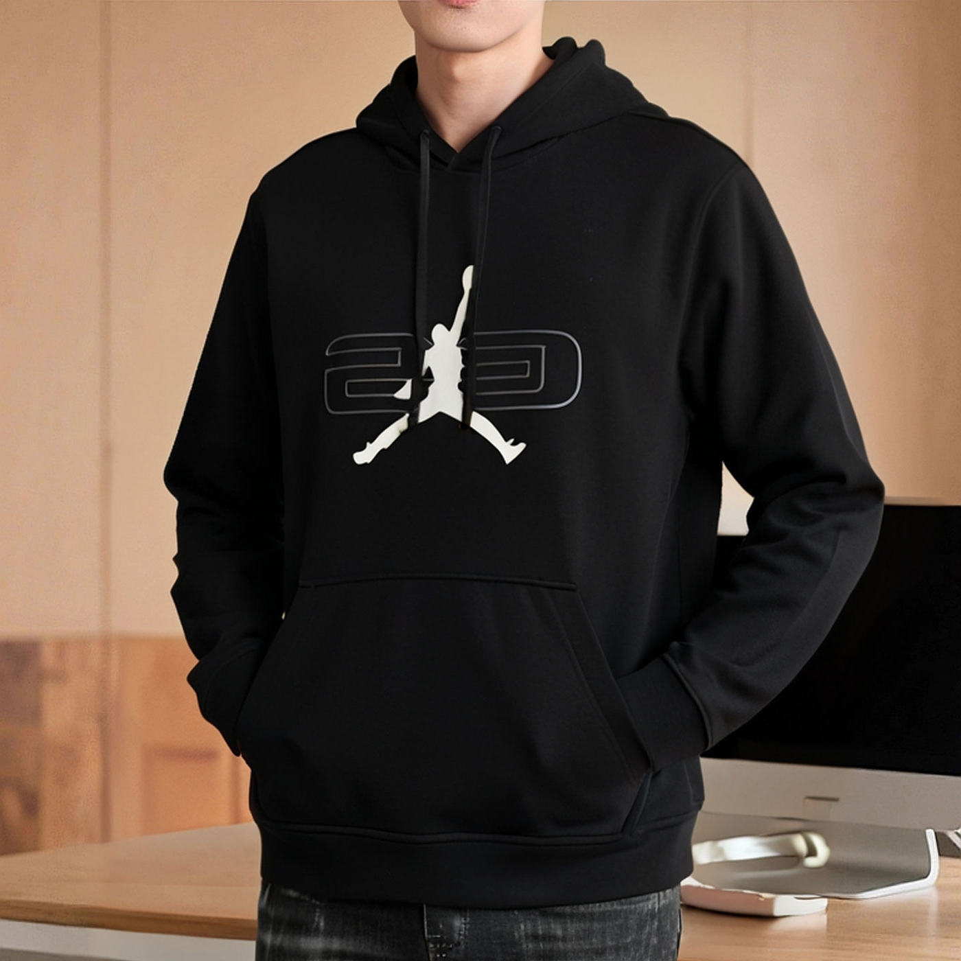 NIKE耐克连帽卫衣男装2025新款冬季运动服休闲服套头衫HQ8695-010