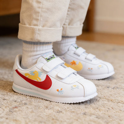 Nike耐克26春季小童鞋新年款CORTEZ 运动鞋白色休闲鞋IQ7669-161