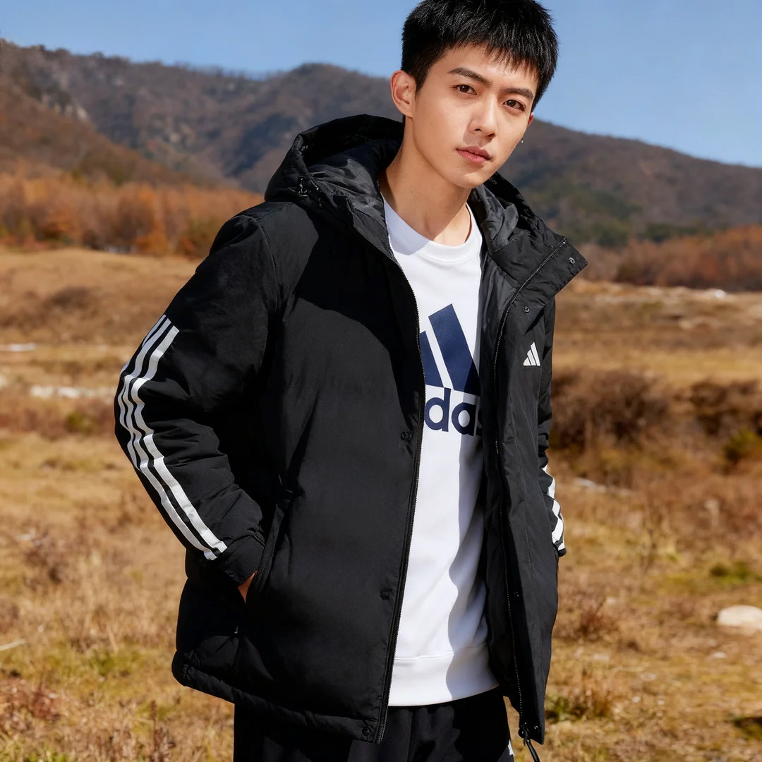 Adidas阿迪达斯棉服男夏季新款户外保暖运动休闲外套夹克JY8